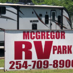 McGregor RV Park Entrance sign